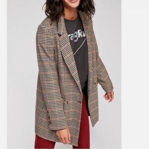 Free people Women's Houndstooth Blazer jacket, size Xs